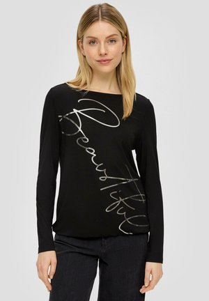 s.Oliver, Langarmshirt - schwarz