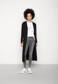 ONLY ONLLESLY OPEN LONG CARDIGAN  - Kardigán - black