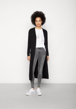 ONLY ONLLESLY OPEN LONG CARDIGAN - Cardigan - black