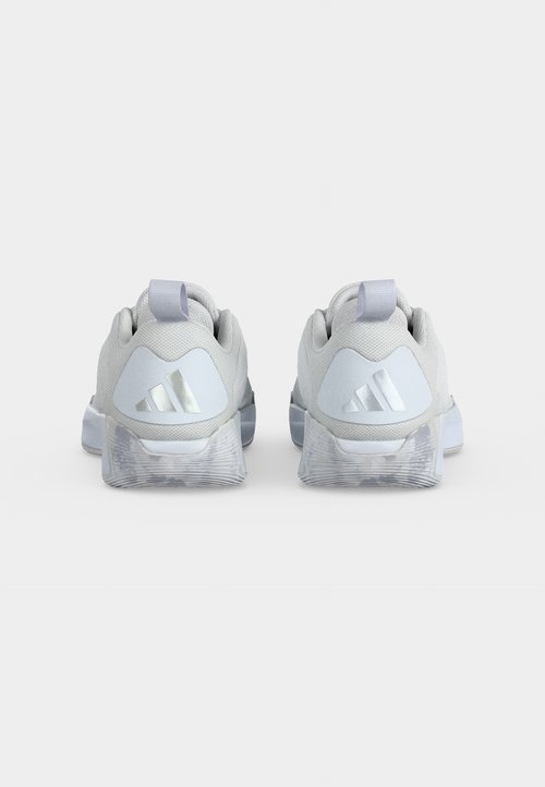 adidas INITIATION UNISEX - Basketball shoes - footwear white/silver-coloured metallic/dash grey — photo 4