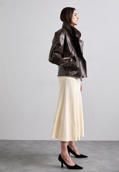 sandro CLEM - Lederjacke - marron