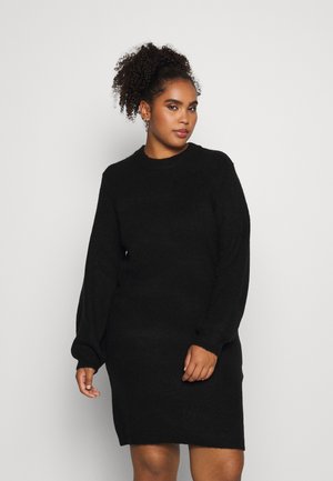 Object Curve OBJEVE NONSIA DRESS CUR - Φόρεμα-πουλόβερ - black