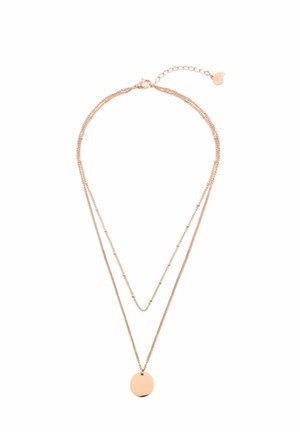 LAYERED CIRCLE - Collier - rosegoldfarben