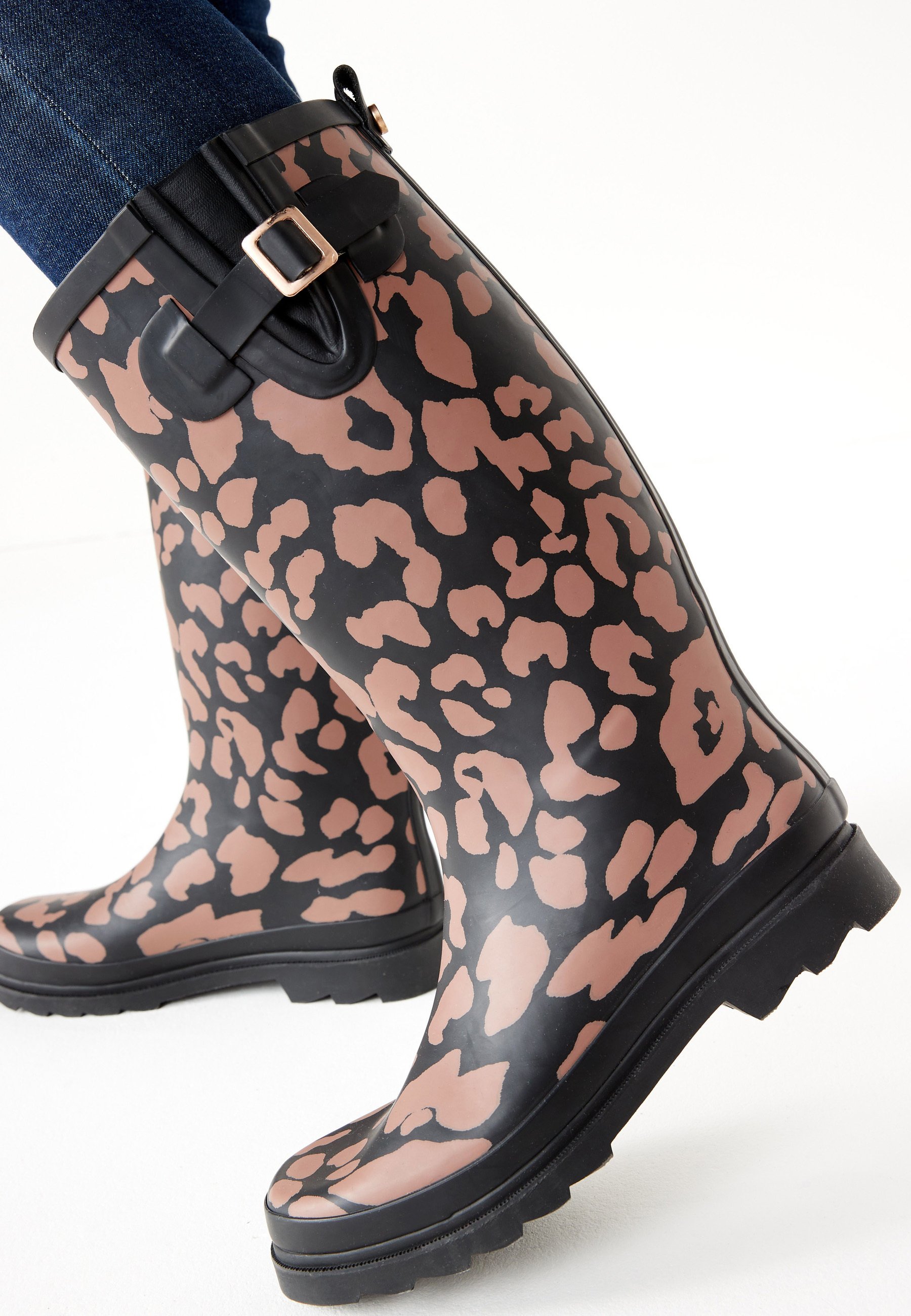 next leopard print wellies