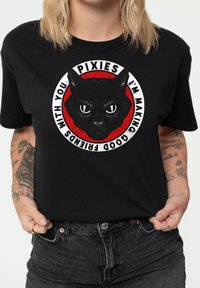 Paradiso Clothing PIXIES TAME BAND UNISEX - Print T-shirt - black