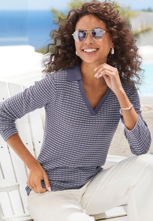Vivance, Polo - blau-creme