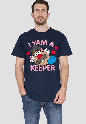 POTATO HEAD VALENTINE'S DAY YAM A KEEPER - T-Shirt print - dark blue