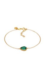 Elli Bracelet Double Tour œil De Protection – Argent Massif Plaqué Or, Cristal – 16 Cm – Fait Main Bali