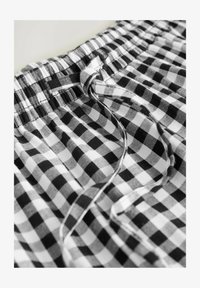 Selected, black white gingham