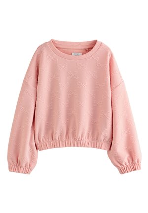 Next REGULAR FIT TEXTURED BOW LONG SLEEVE - Langærmet T-shirt - pink