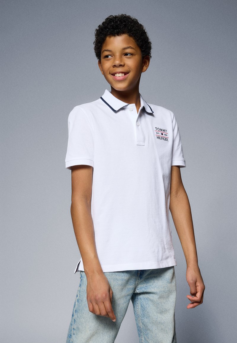 Tommy Hilfiger FLAG - Poloshirt - white