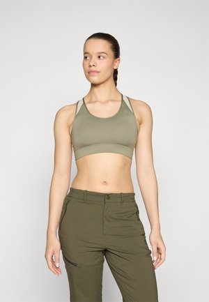 BRA MEDIUM SUPPORT - Vidēja atbalsta sporta krūšturis - vetiver/agate gray