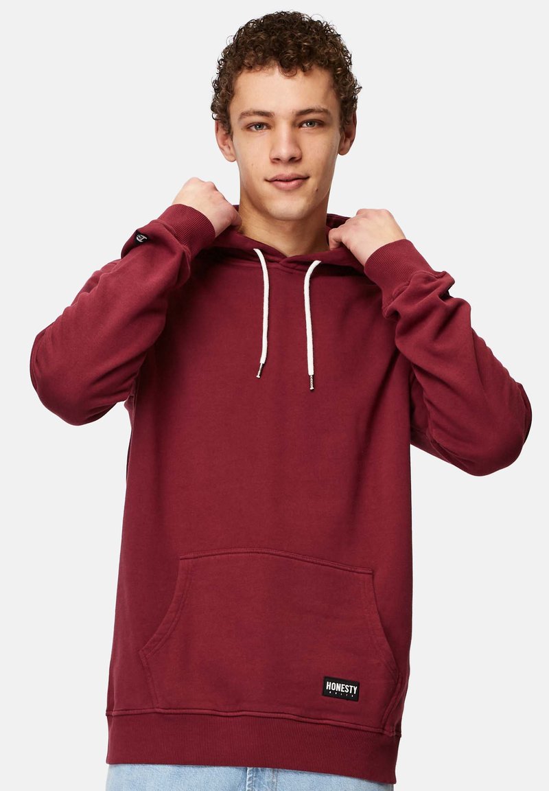 Honesty Rules HOODED SWEAT BASIC - Luvtröja - bordeaux