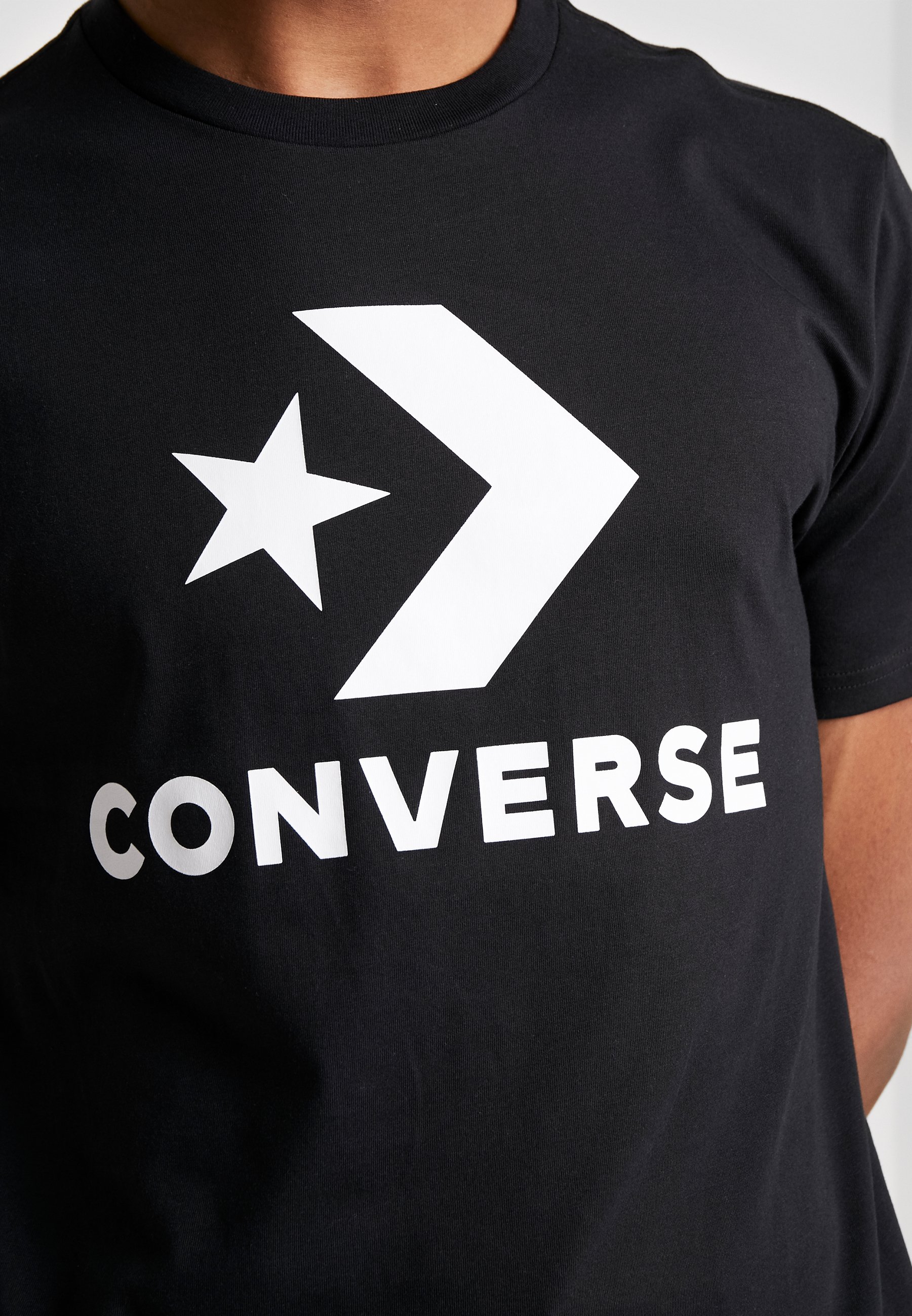 converse black t shirt