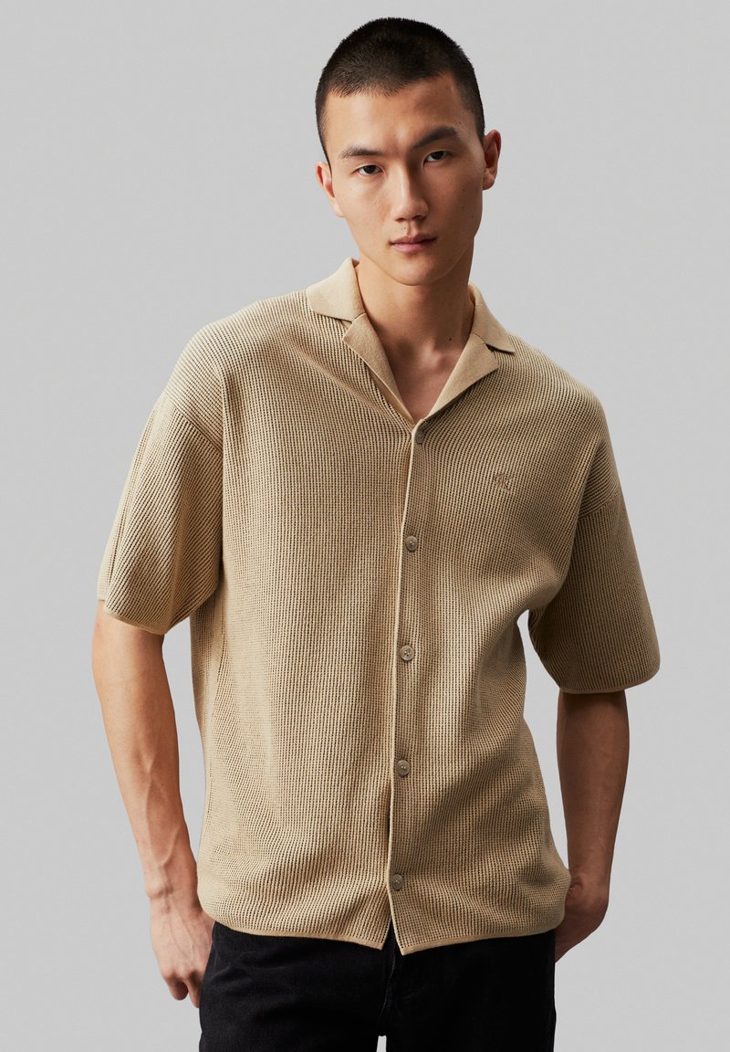 Calvin Klein Jeans Kardiganas - pale khaki