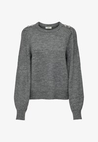 Unselected, dark grey melange