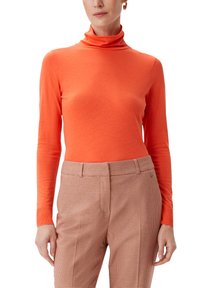 comma MIT TURTLENECK - Maglietta a manica lunga - orange