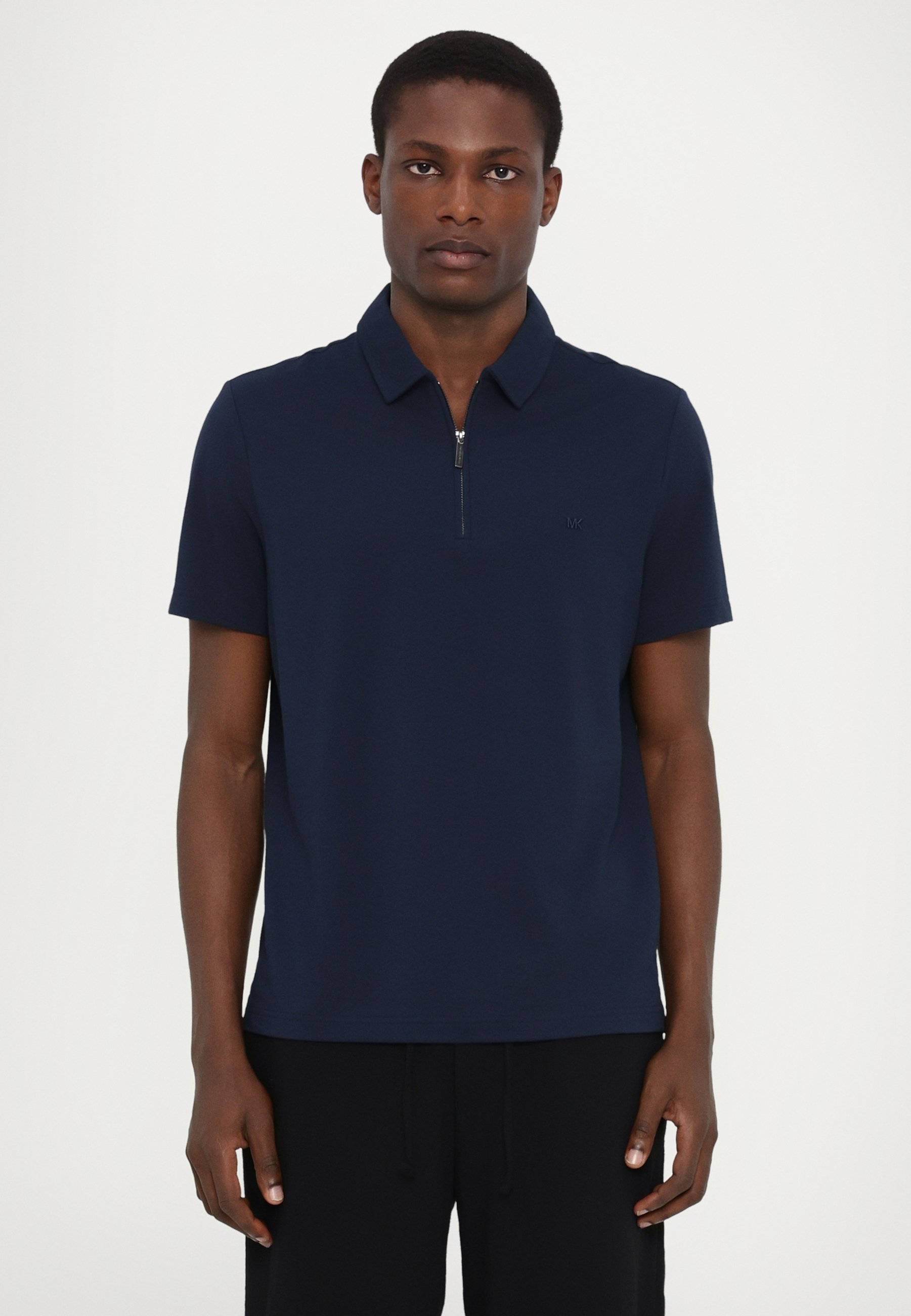 Michael Kors SLEEK ZIP - Polo shirt - midnight/dark blue - Zalando