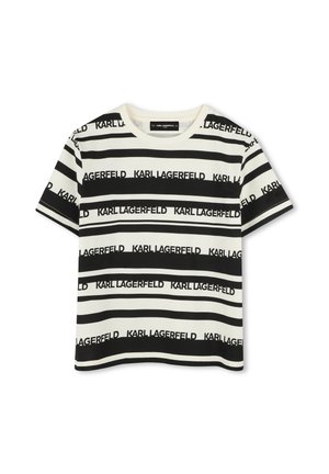 À MANCHES COURTES RAYÉ - T-shirt print - chalk