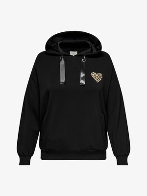 ONLY Carmakoma CARMELANIE - Jersey con capucha - black