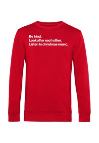 Henry Tiger LISTEN TO CHRISTMAS MUSIC - Sudadera - red