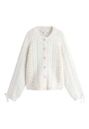 Next, REGULAR FIT - CABLE TRIM - Chaqueta de punto - ecru