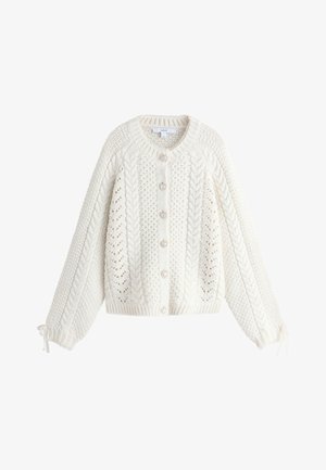 Next, REGULAR FIT - CABLE TRIM - Chaqueta de punto - ecru