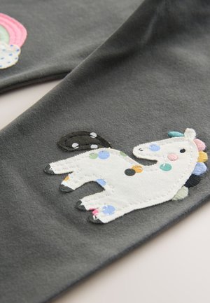 Next EMBELLISHED - Legíny – nohavice - charcoal grey unicorn