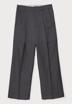 POCKET DETAIL PANELLED TROUSER - Trousers - charcoal