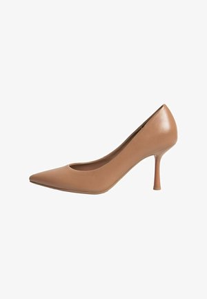 WIDE FIT - MID COURTS - Klassikalised kontsakingad - nude