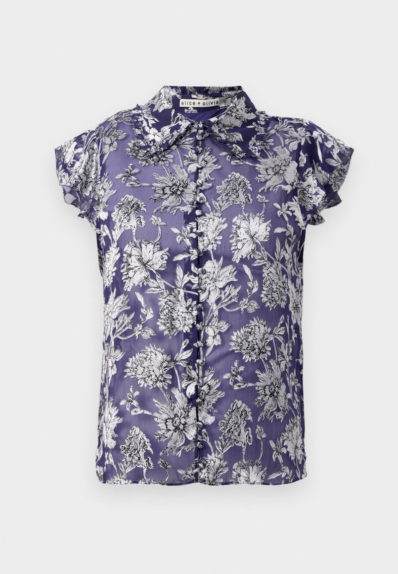 alice + olivia Overhemdblouse blauw alice + olivia Overhemdblouse blauw