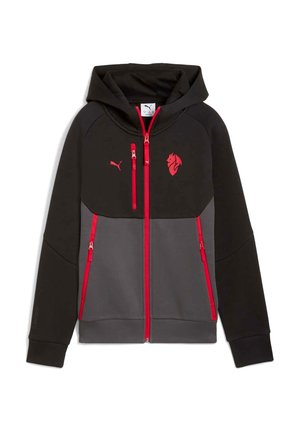 TECH HOODIE - Club wear - puma black for all time red