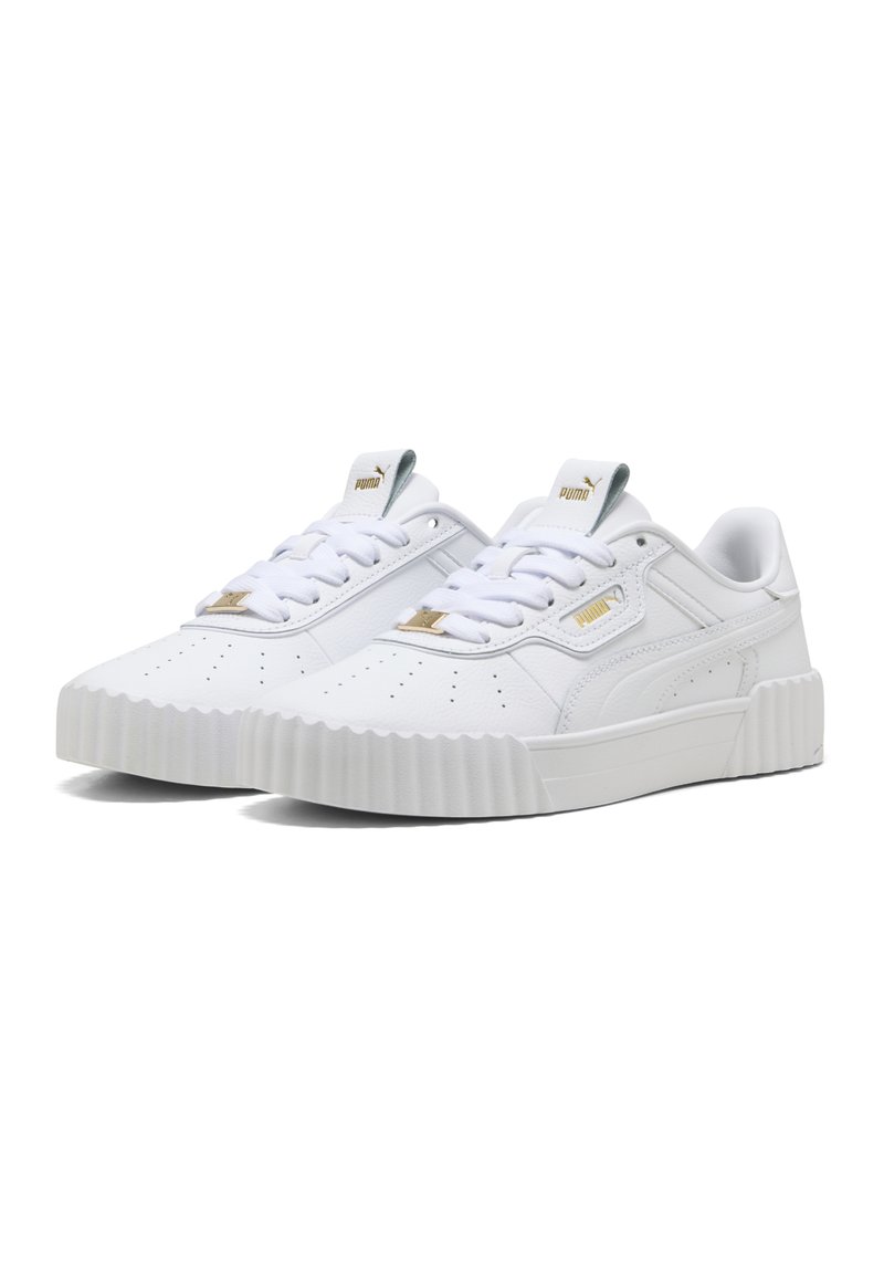 Puma CARINA 3.0 LUXE SNEAKERS - Tenisky - white gold