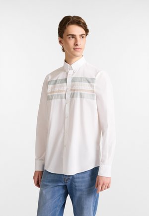 CON FASCETTE E LOGO - Camisa - bianco