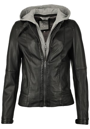 Lederjacke - black