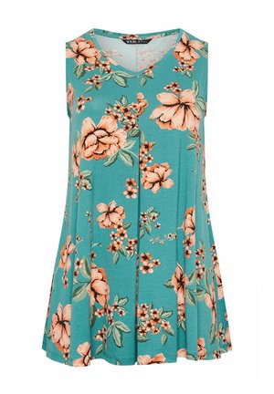 Yours Clothing, PLUS SIZE VESTS & CAMIS - Top - teal