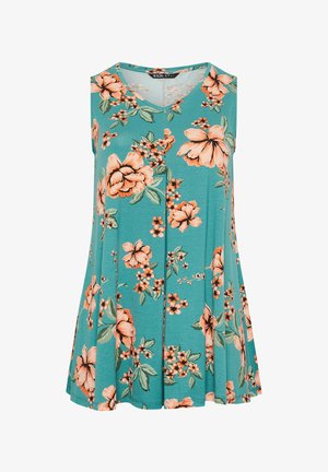 Yours Clothing, PLUS SIZE VESTS & CAMIS - Top - teal