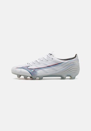 Mizuno A ELITE - Fodboldstøvler til fast underlag - white/ignition red