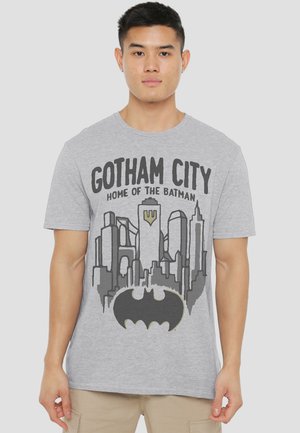 Cotton Soul, BATMAN THE GOTHAM CITY - T-Shirt print - mottled light grey