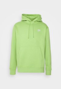 Nike Sportswear SPORTSWEAR CLUB FLEECE - Sweatshirt com capuz - vivid green/white