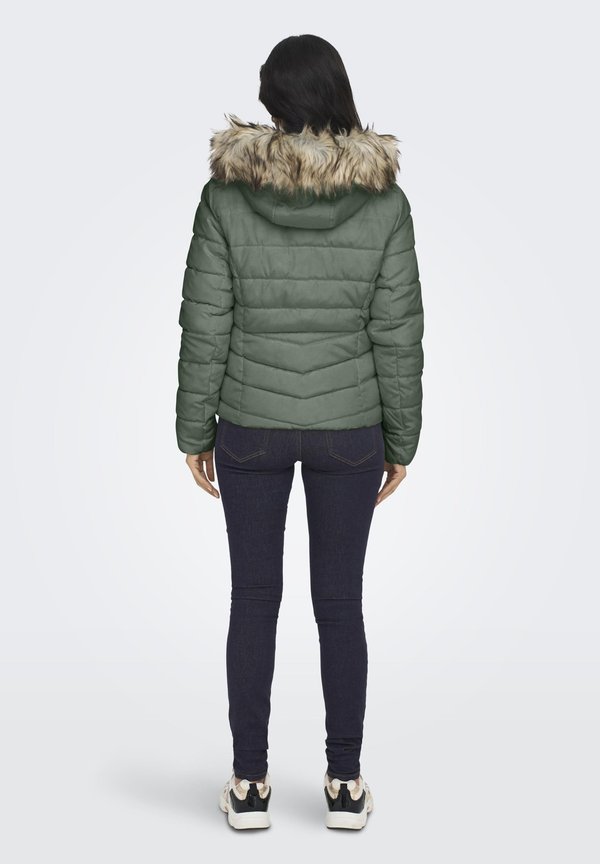 ONLELLAN HOOD LIFE - Winter jacket - sea spray detail nature fur2