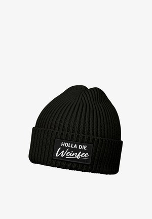MoonWorks MIT PATCH MIT SPRUCH HOLLA DIE WEINFEE LUSTIG - Beanie - schwarz
