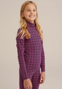 WE Fashion Majica z dolgimi rokavi - violet