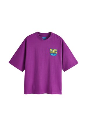 Next, BOXY FIT - GRAPHIC PRINT HEAVY WEIGHT T-SHIRT  . - T-shirt con stampa - purple venice beach