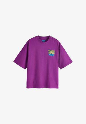 Next, BOXY FIT - GRAPHIC PRINT HEAVY WEIGHT T-SHIRT . - T-shirt con stampa - purple venice beach