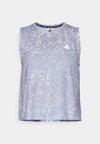 OWN THE RUN CLIMACOOL 3-STRIPES - Débardeur - dash grey/violet tone