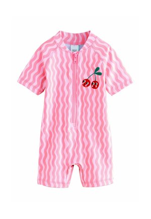 REGULAR FIT - Badeanzug - pink cherry wave