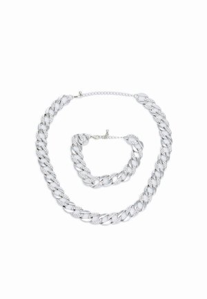 BASIC NECKLACE AND BRACELET SET - Collar - silver-coloured