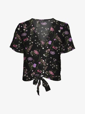 Vero Moda VMEASY SHIRT TIE - Blůza - black