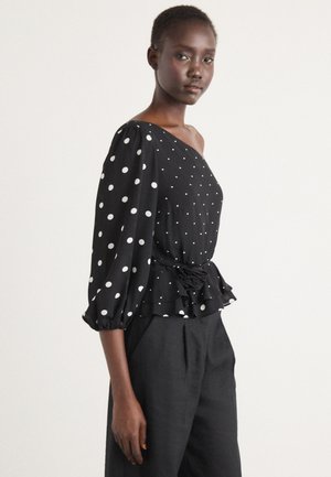 Bluse - black/white